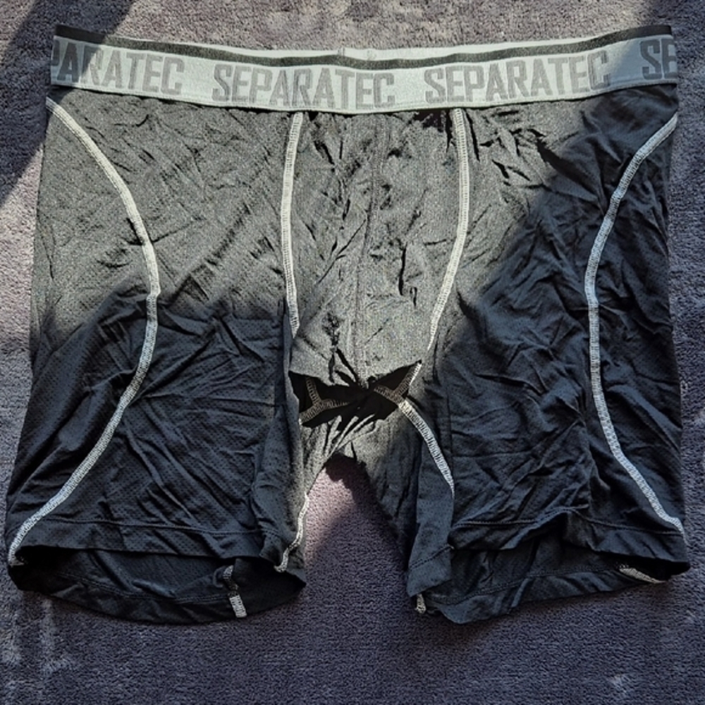 Black Boxer Briefs with Contoured Pouch and Snug Fit